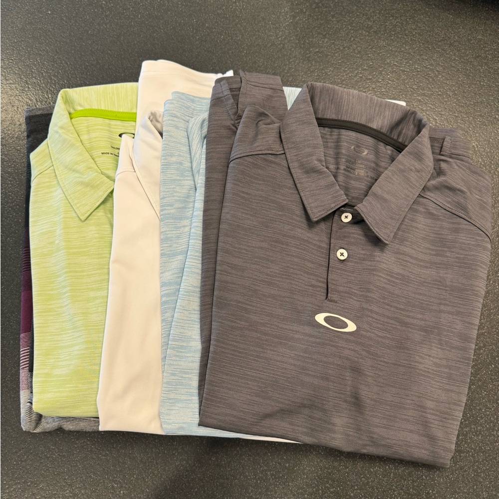 Oakley Men's Polo Shirt Bundle - Assorted Colors - Size L